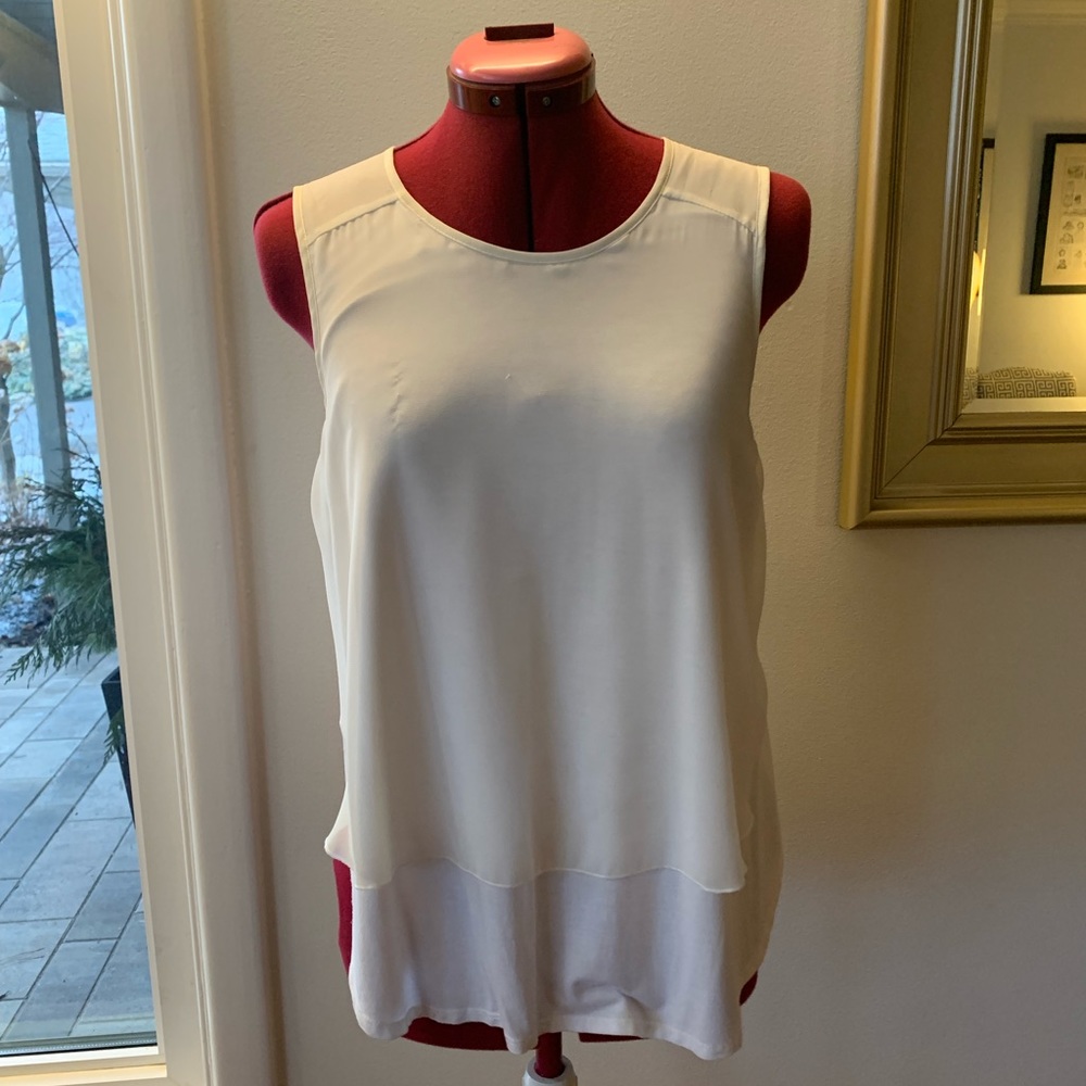 DOUBLE LAYER CREAM TANK TOP
